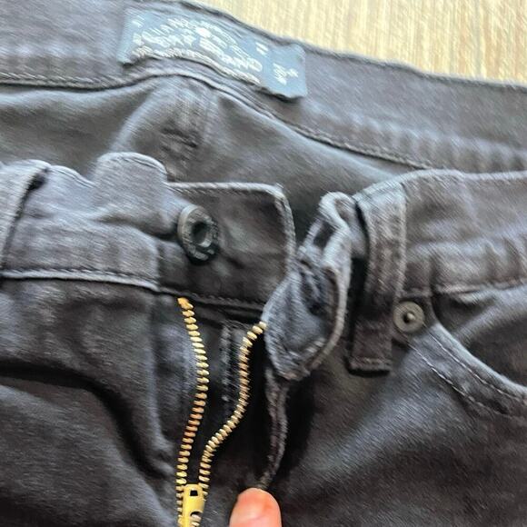 Lucky Brand Easy Rider Bootcut Jeans High Rise Denim Stretch Black Size 4/27 - Picture 7 of 12